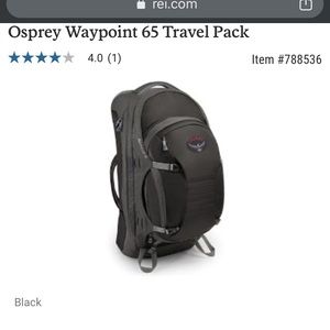 Osprey 2 in 1 duffle backpack.